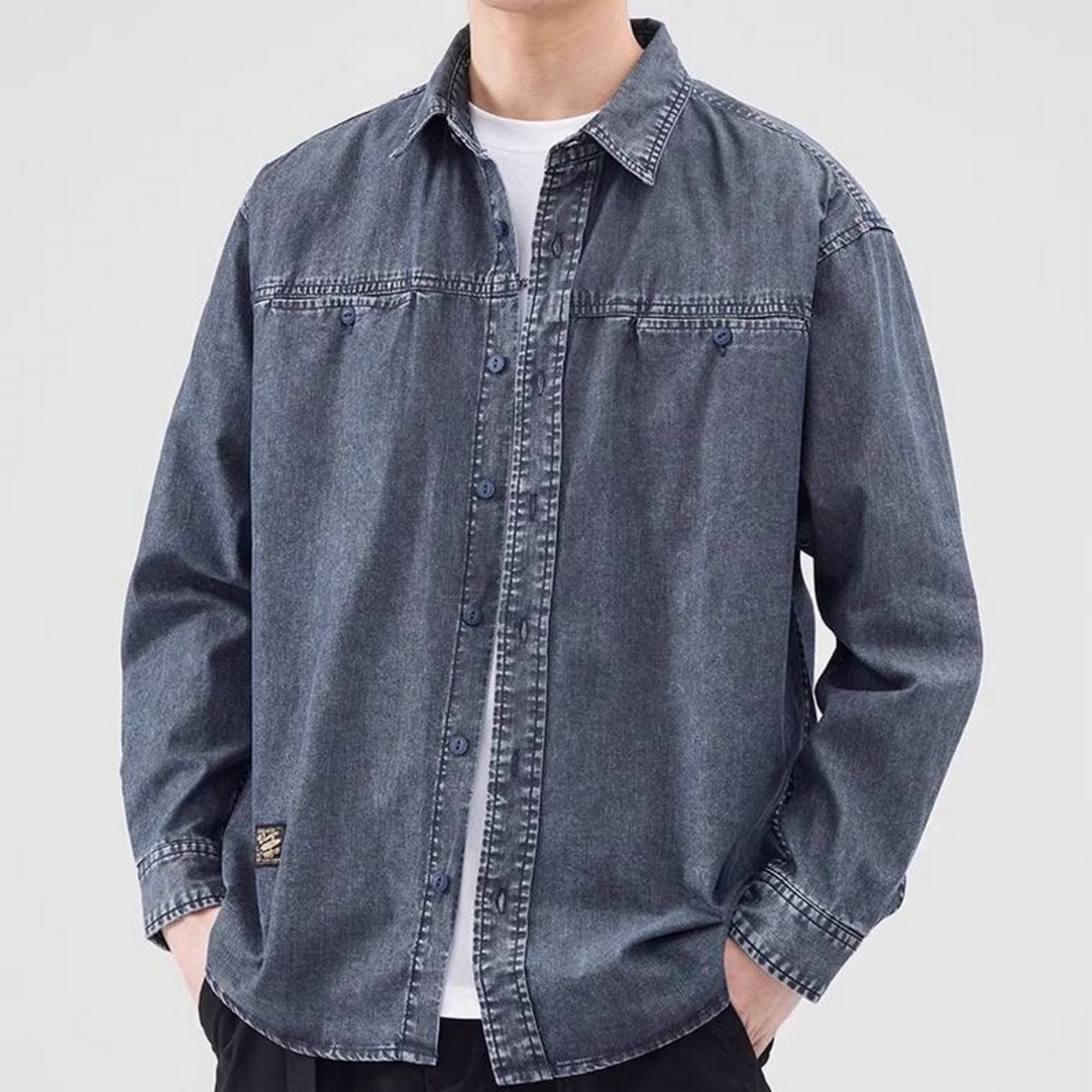 レトロデニム カジュアルジャケット af0067