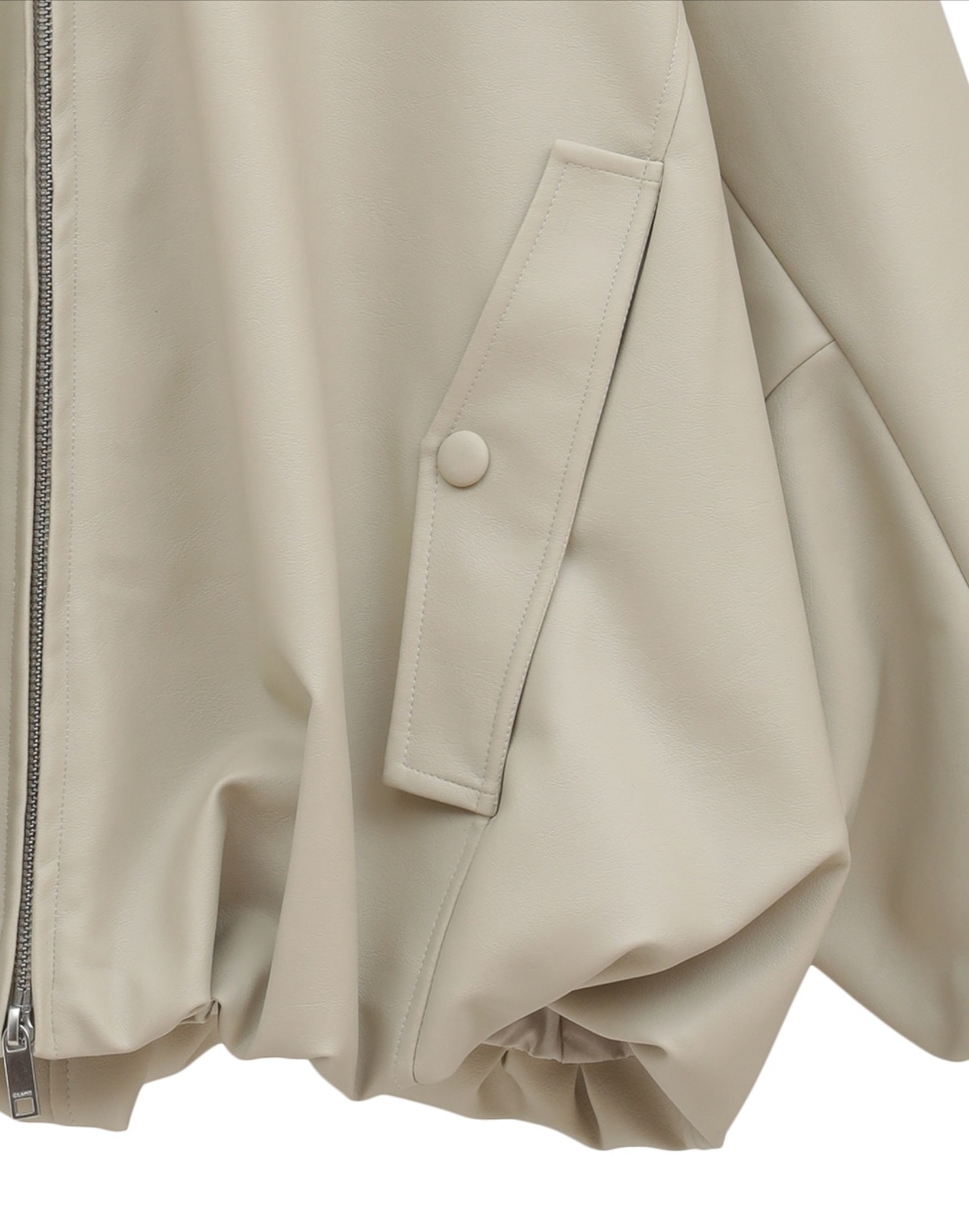 CLANE FAKE LEATHER BALLON JACKET
