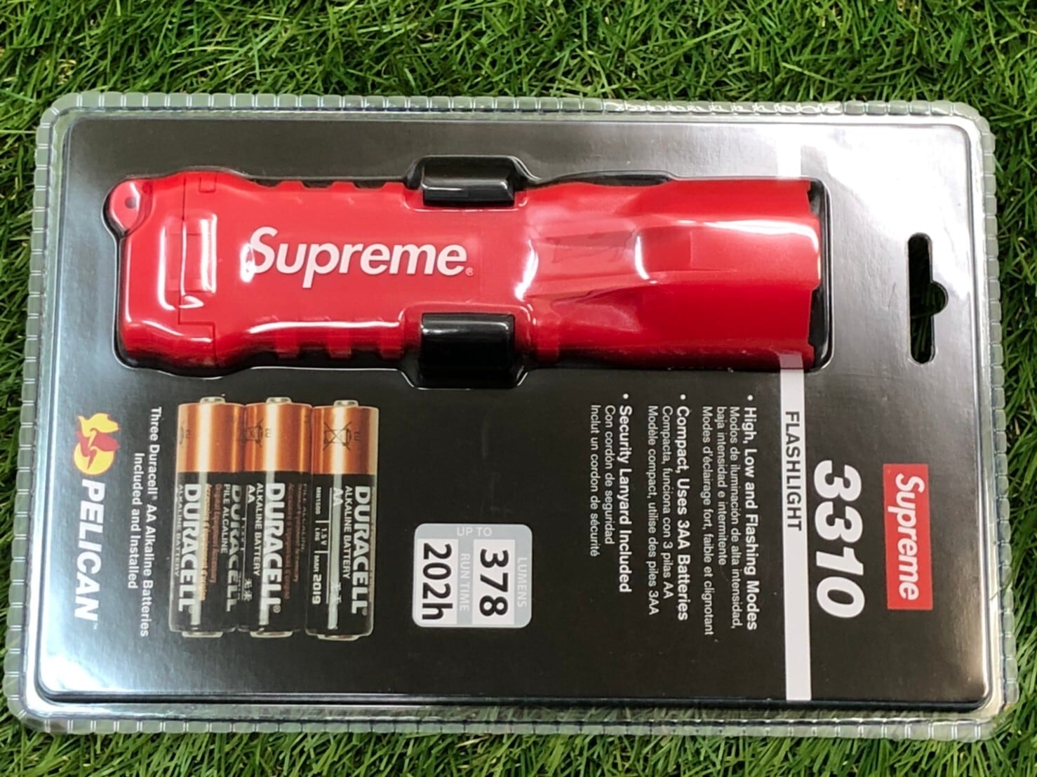 新品未使用 Supreme Pelican 3310PL Flashlight