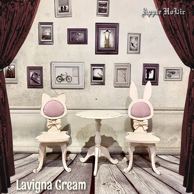 テーブル＆チェア L　Lavigna Cream Tea set M・ ラヴィーニャ クリーム ティーセット ミディブライス  (ruruko ハルモニアブルーム サイズ )