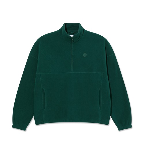 POLAR SKATE CO. IVAN HALF ZIP SWEATSHIRT DARK EMERALD L
