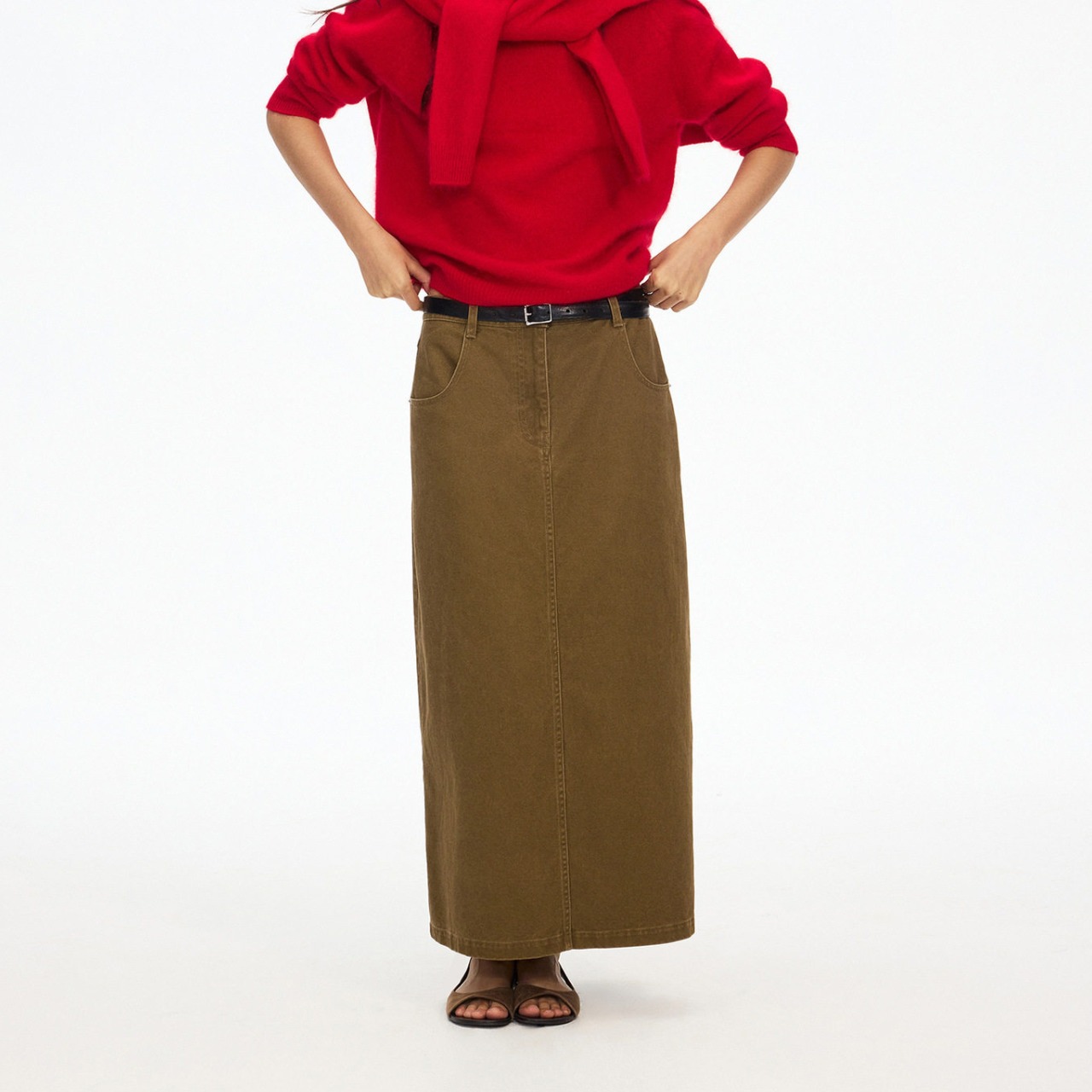 Cotton Long Skirt　T6195