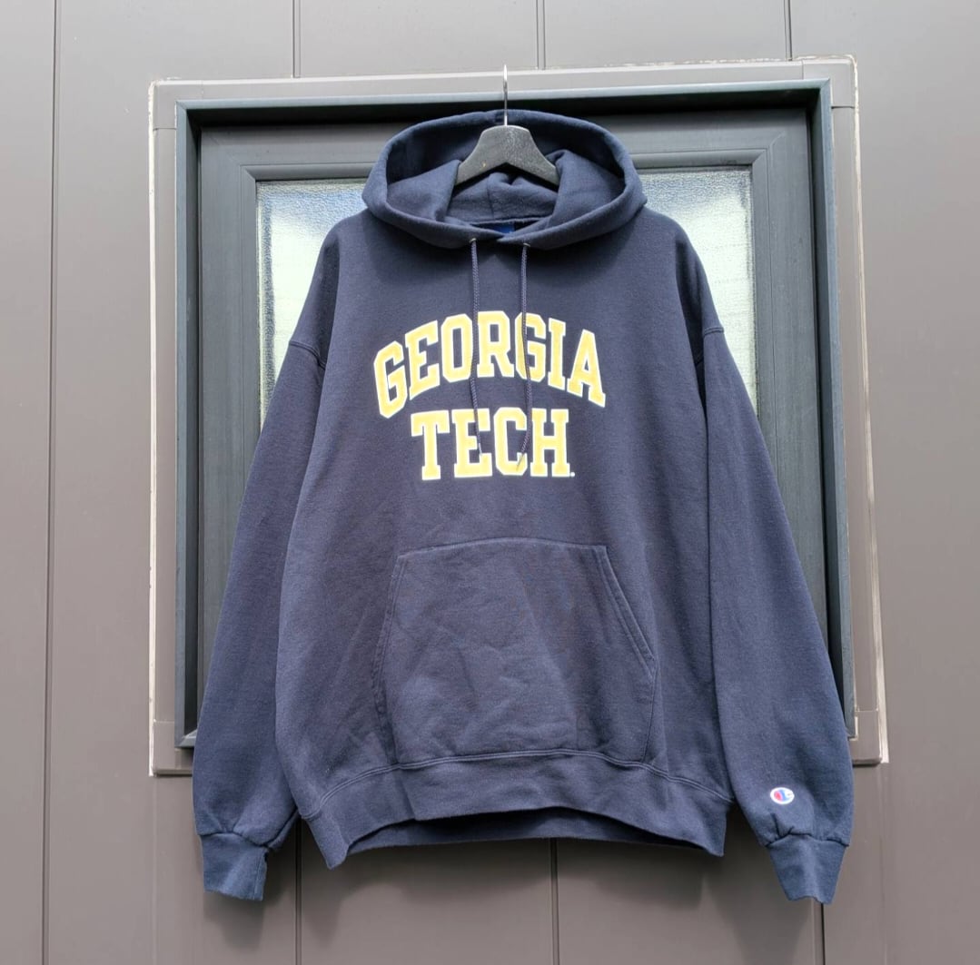 champion "GEORGIA" college logo sweat foody 小岩店
