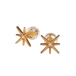 Diptiya片耳ピアス2個セット:ダイヤモンド