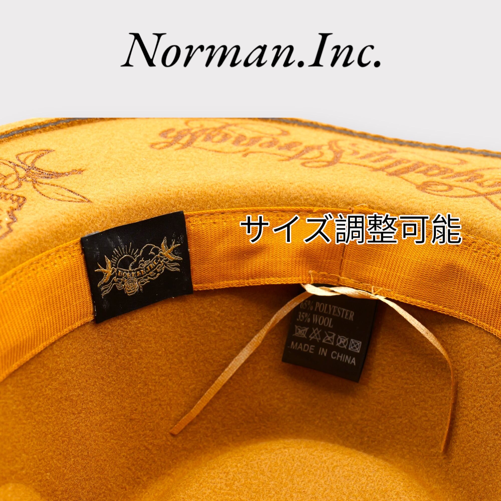 中折れハット　メンズ　ハット　帽子　タトゥー　アメカジ　ストカジ　キャメル　L 中折れハット カーキ色 ハット 帽子 タトゥー アメカジ ストカジ ユニ