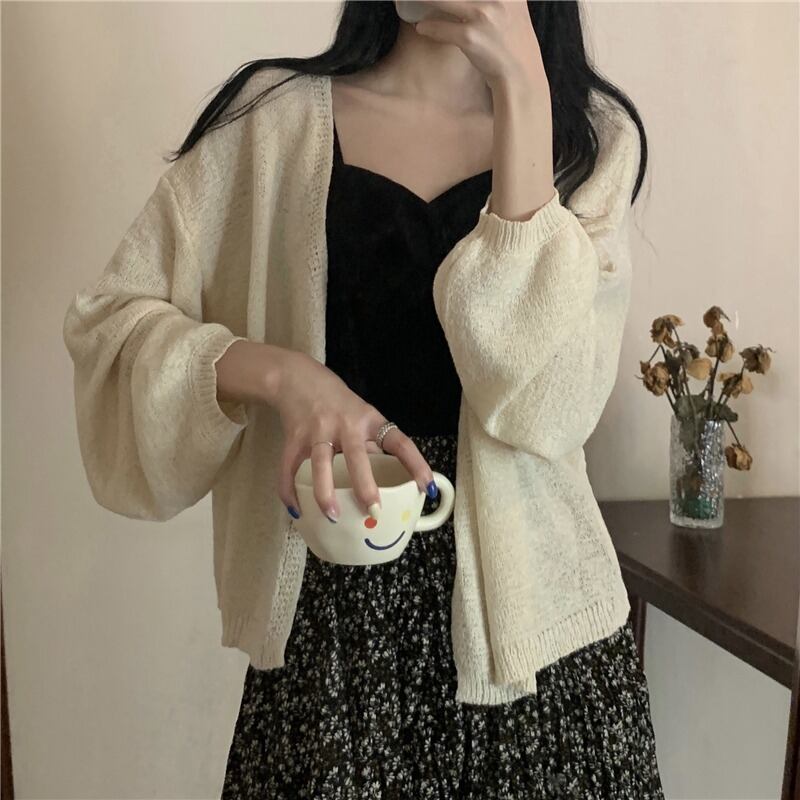 オータム カーディガン 秋物 1号婦人60196576607