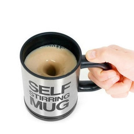 混ぜる必要なし! 自動撹拌 ステンレス マグカップ