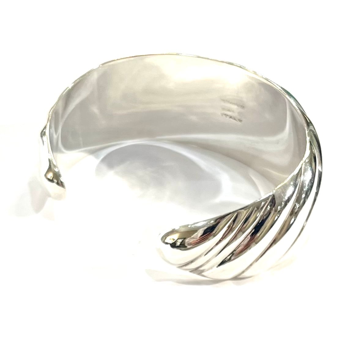 TIFFANY&Co.】ティファニーツイストワイド カフバングル イタリア製
