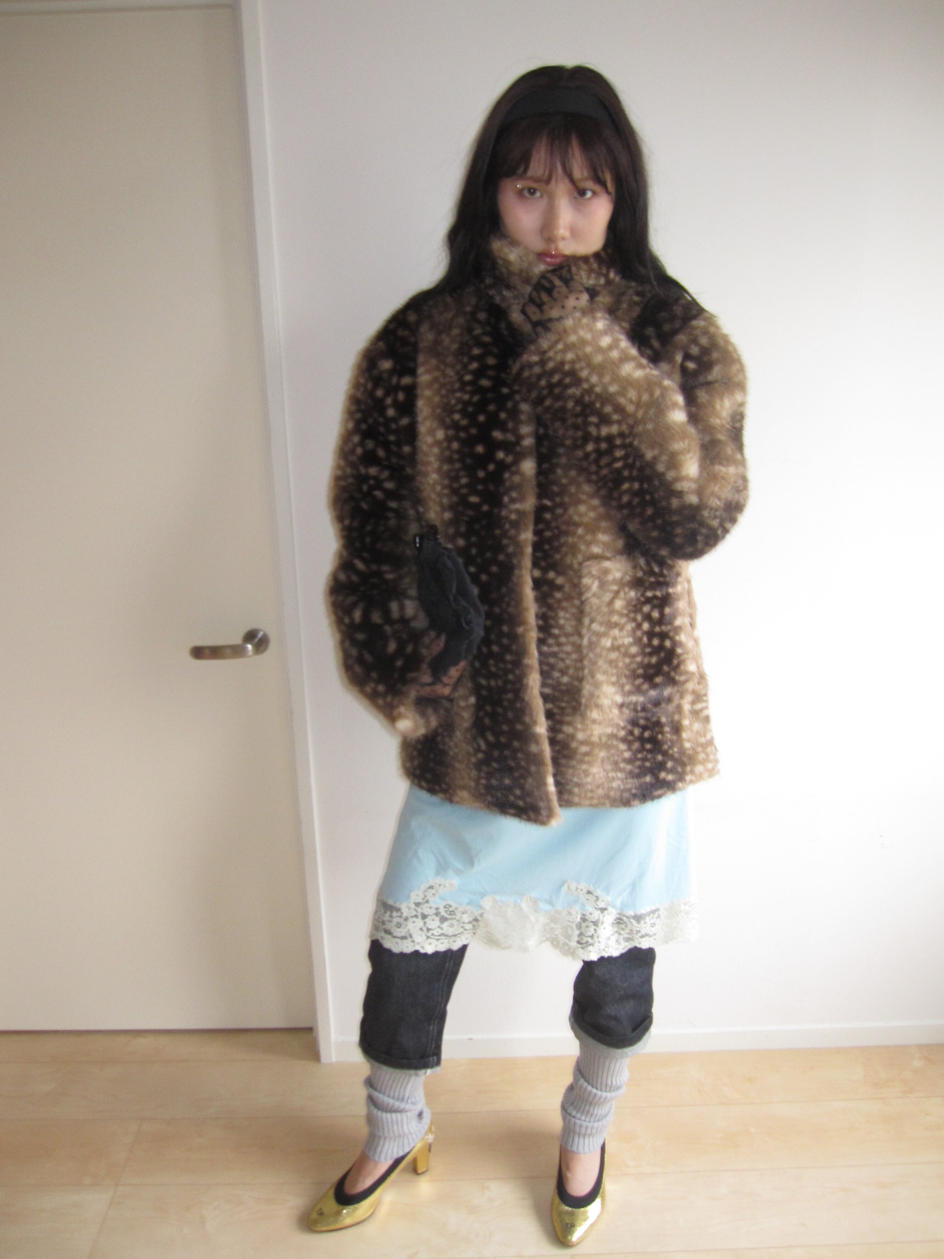 Bambi Fur Jacket brown | n.k atelier