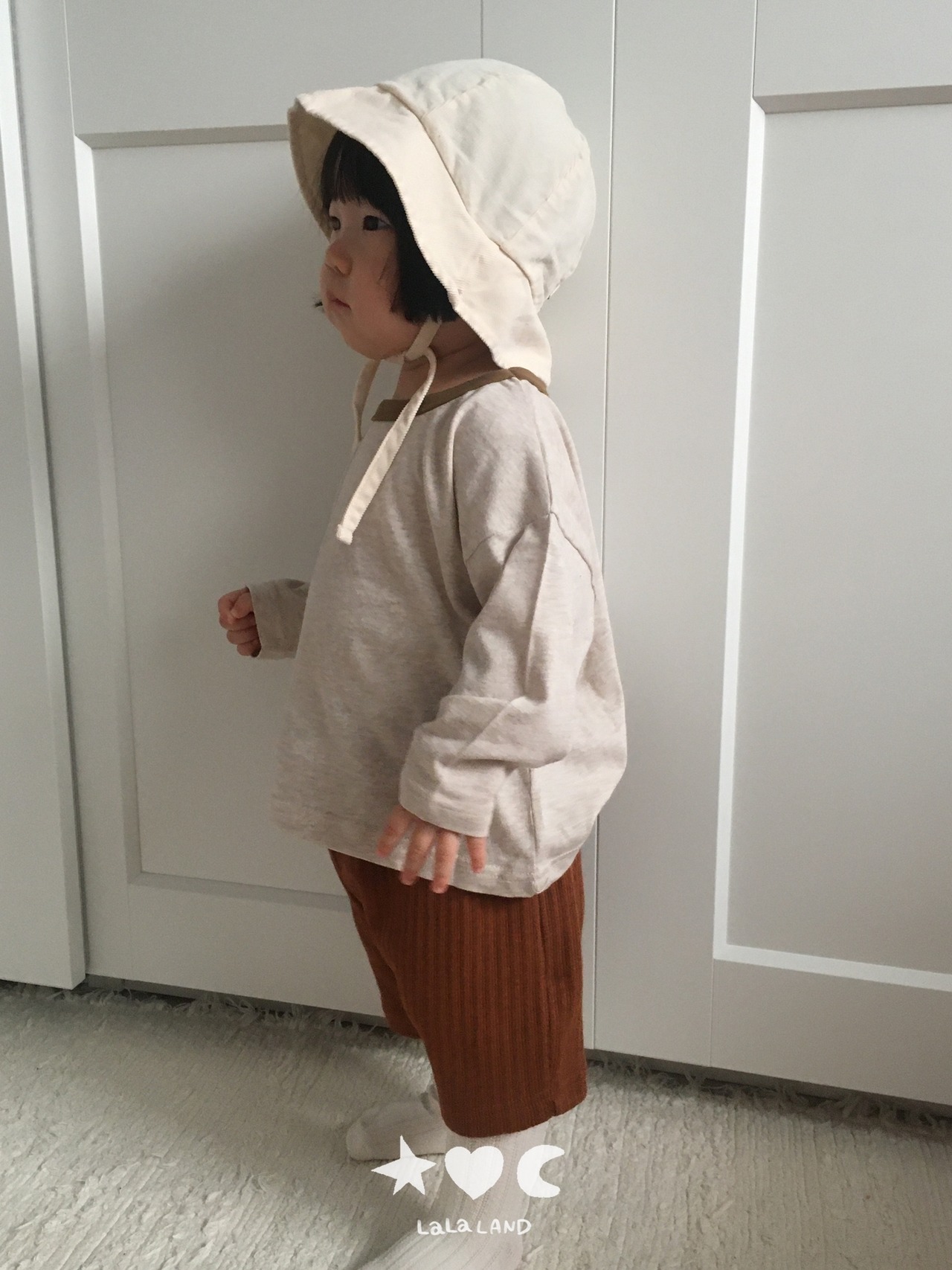 韓国子供服 / LALALAND / 26Autumn / ベベ バター サファリハット / 秋服 / ベビー *free*