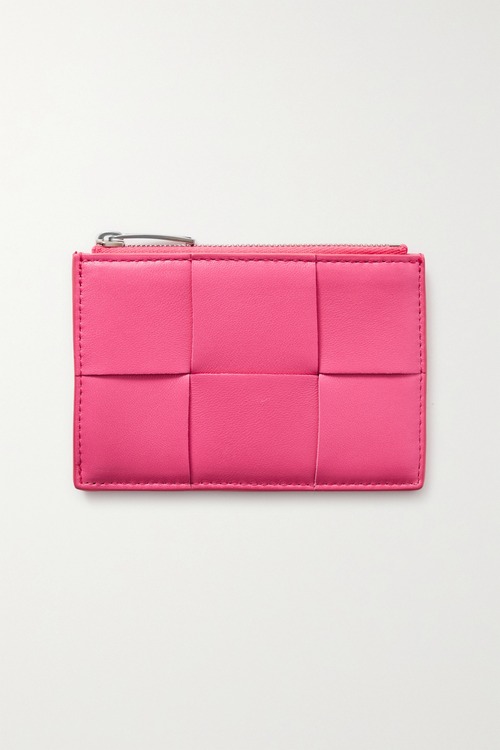 【BOTTEGA VENETA】 cassette intrecciato レザー cardholder 211000088