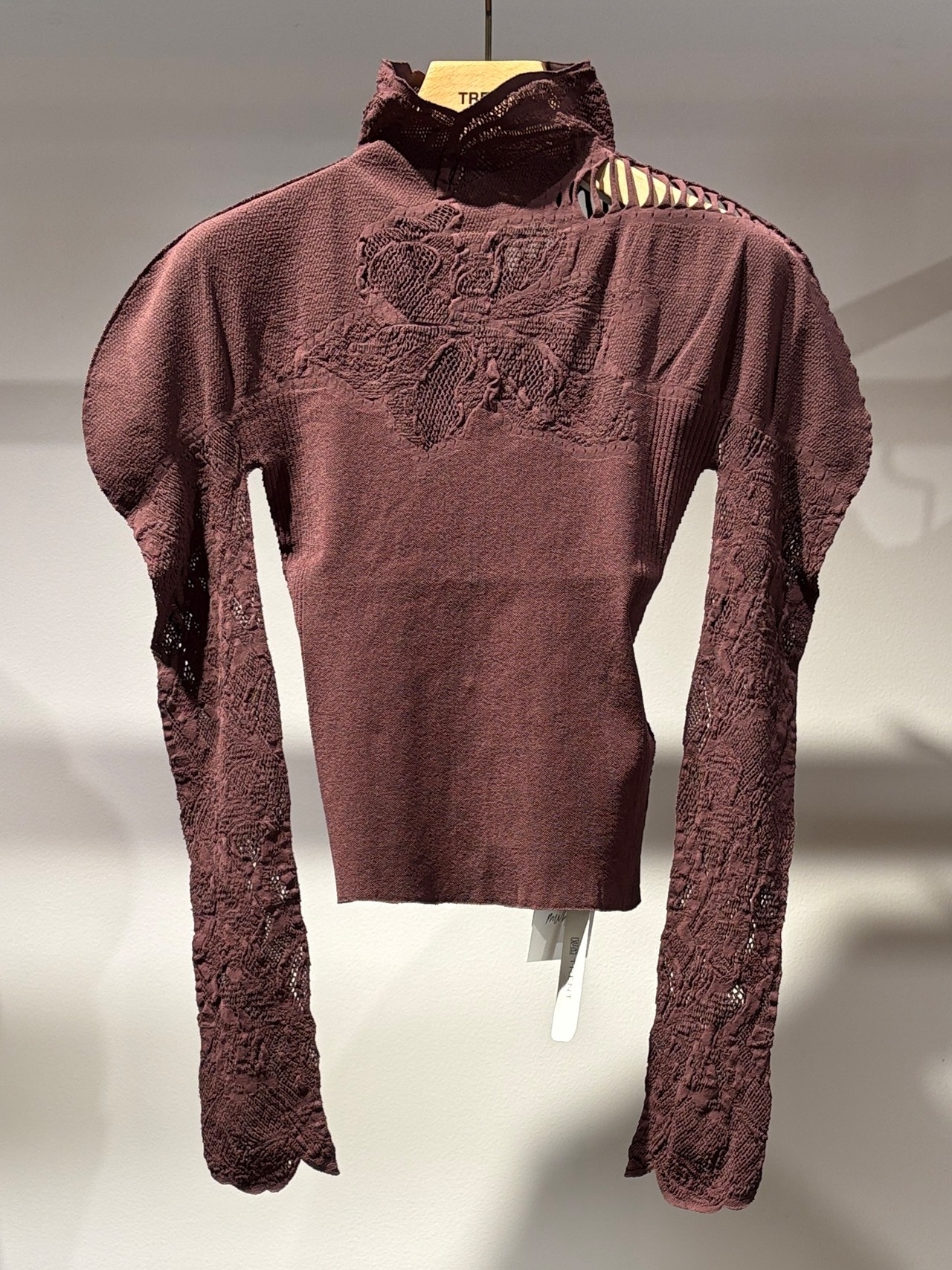 【26AW】MUKASA ムカサ / レーストップス / Lace high neck top - 3