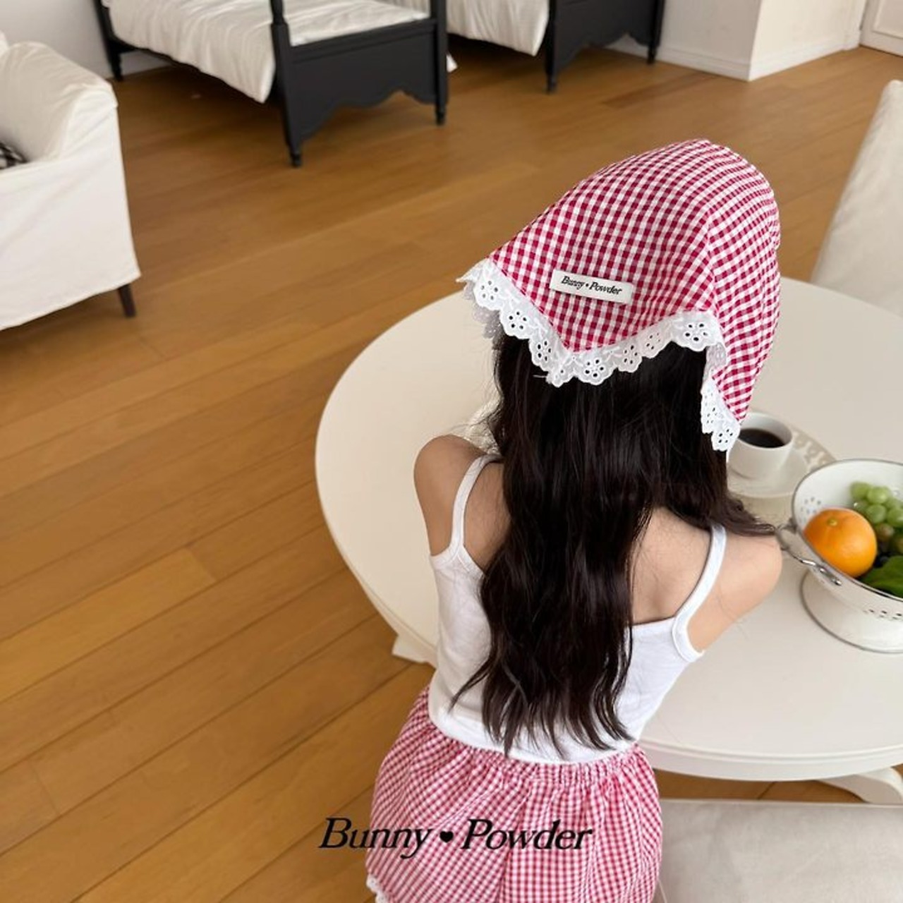 [Bunny Powder] (Planning) Check Bandana / [버니파우더] 기획)체크반다나