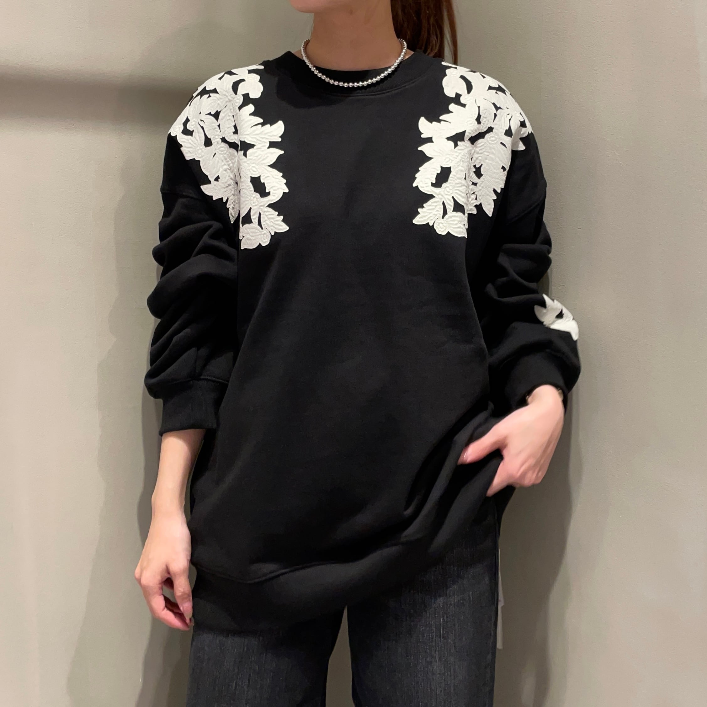 COEL/フラワー刺繍スウェット | 20ｰtwentyｰ