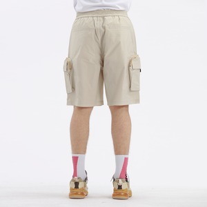 【HIPANDA ハイパンダ】メンズ ショート カーゴパンツ MEN'S SHORT CARGO PANTS / BEIGE・BLACK・GREEN