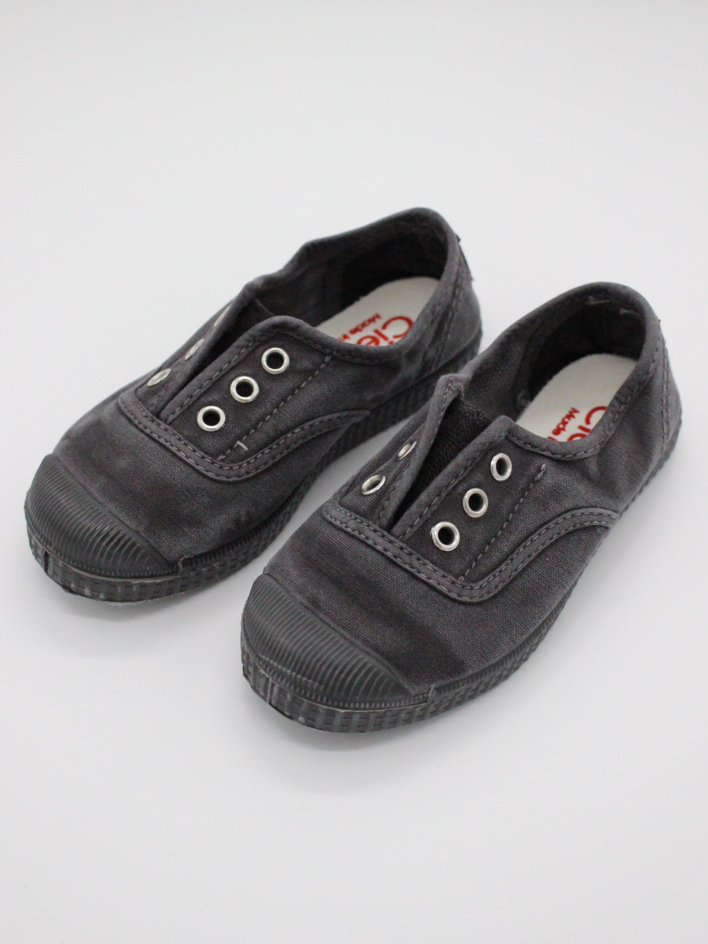 Cienta Slipon shoes NEGRO(ムラ染)/BLACK SOLE | RESONASON