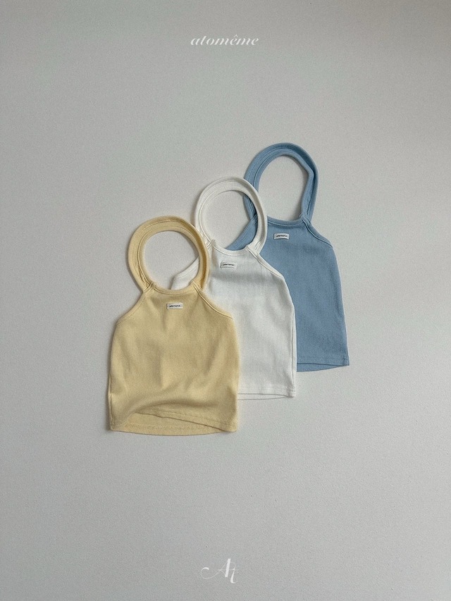 〘予約〙atomeme / Rene Rib Halter-neck Top