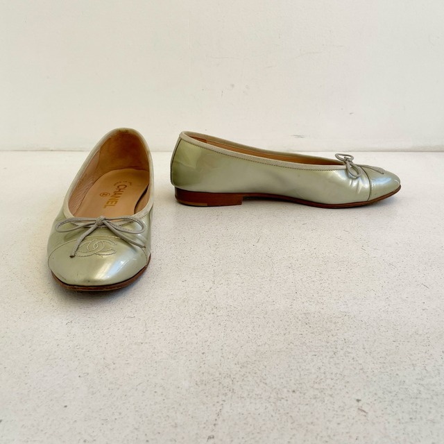 CHANEL COCO ribbon flat shoes 【36 C 】