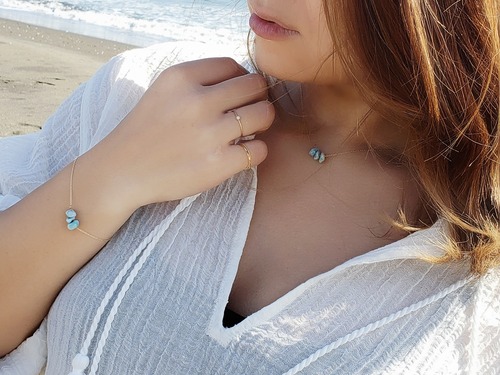 Larimar Stone Necklace Ⅲ