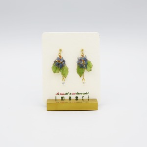 紫陽花ピアス（blue）