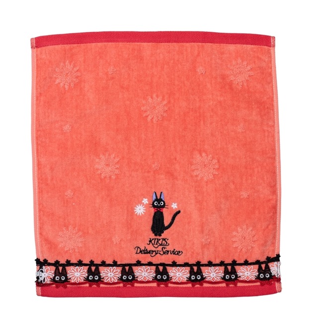 魔女の宅急便　ウォッシュタオル　レースジジ（5598）