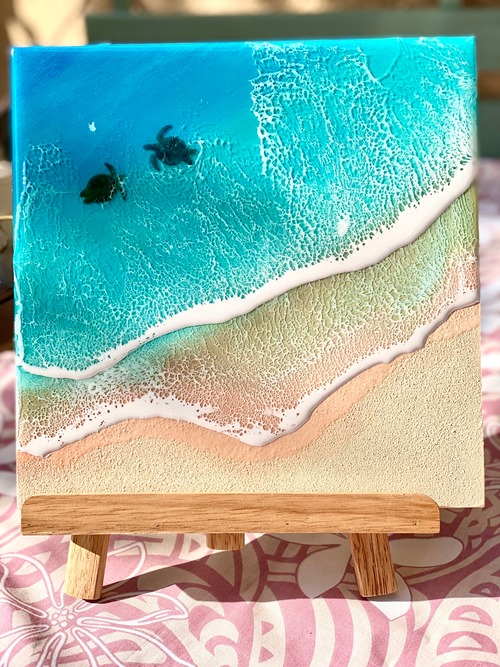 オーシャンレジンアートパネル