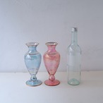 切子と金彩の花瓶-スカイブルー