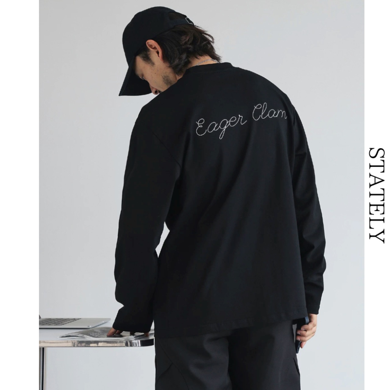 Eager Clam ロゴロンTee _T103・画像2