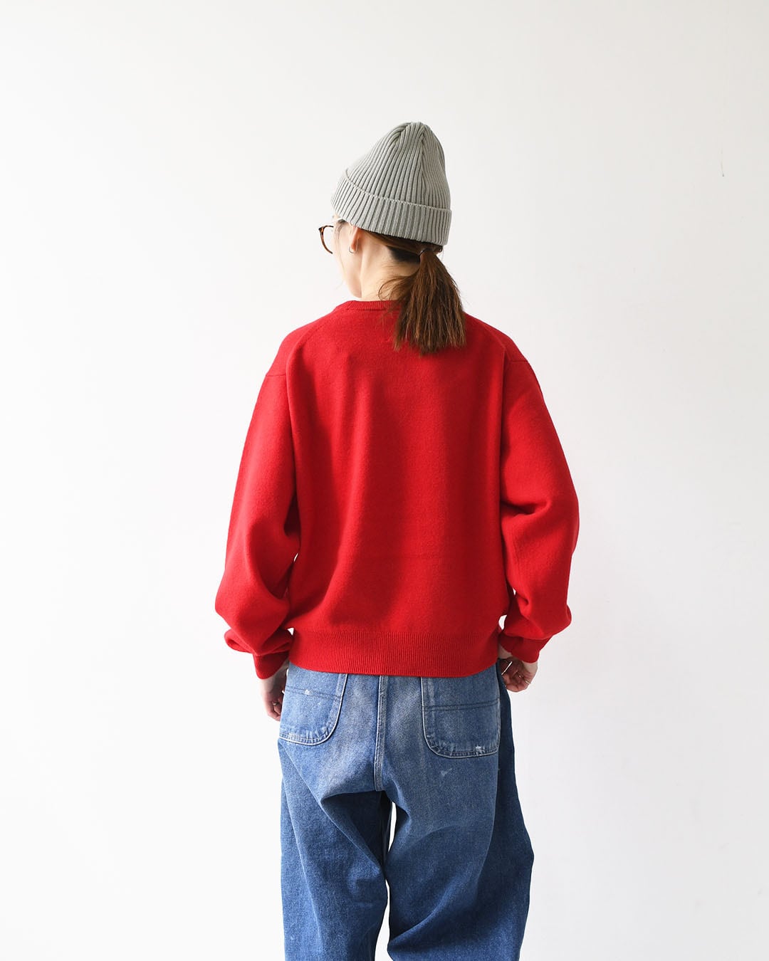 DANTON [ダントン] W LAMBSWOOL CREW NECK KNIT PULLOVER [DT-D0027LMW