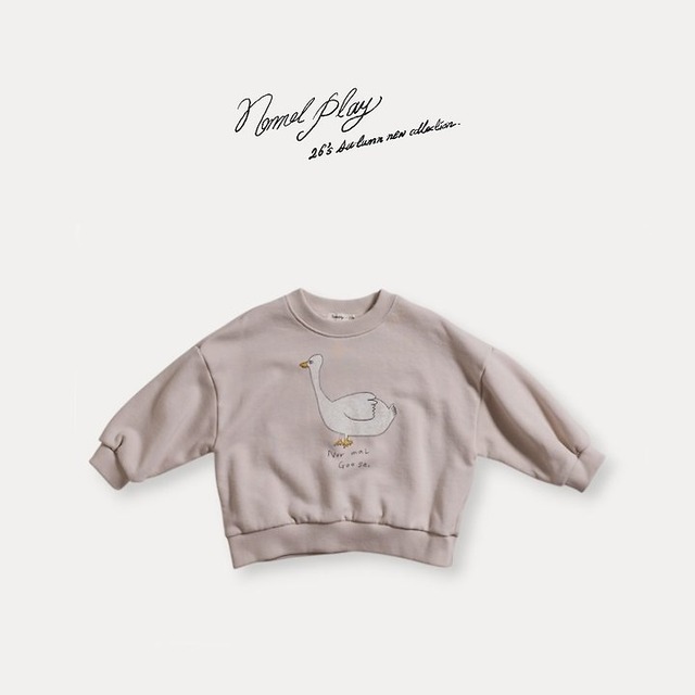 【取寄】normal play｜gugu duck mtm｜ググダックスウェット｜12m-L｜kids｜26 autumn