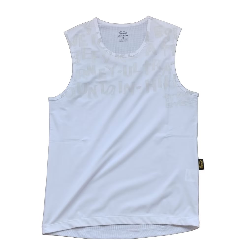 ranor(ラナー)HAND LOGO NOSLEEVE -WHITE メンズレディーススリーブレス