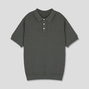 【MuscleFit】Twist Cable Short Knit(6color)