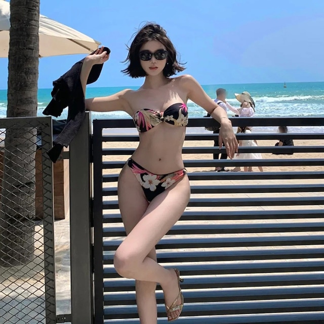 ビキニ 花柄 セクシー 水着 旅行 ビーチ インスタグラム XH7-JX232325JX40