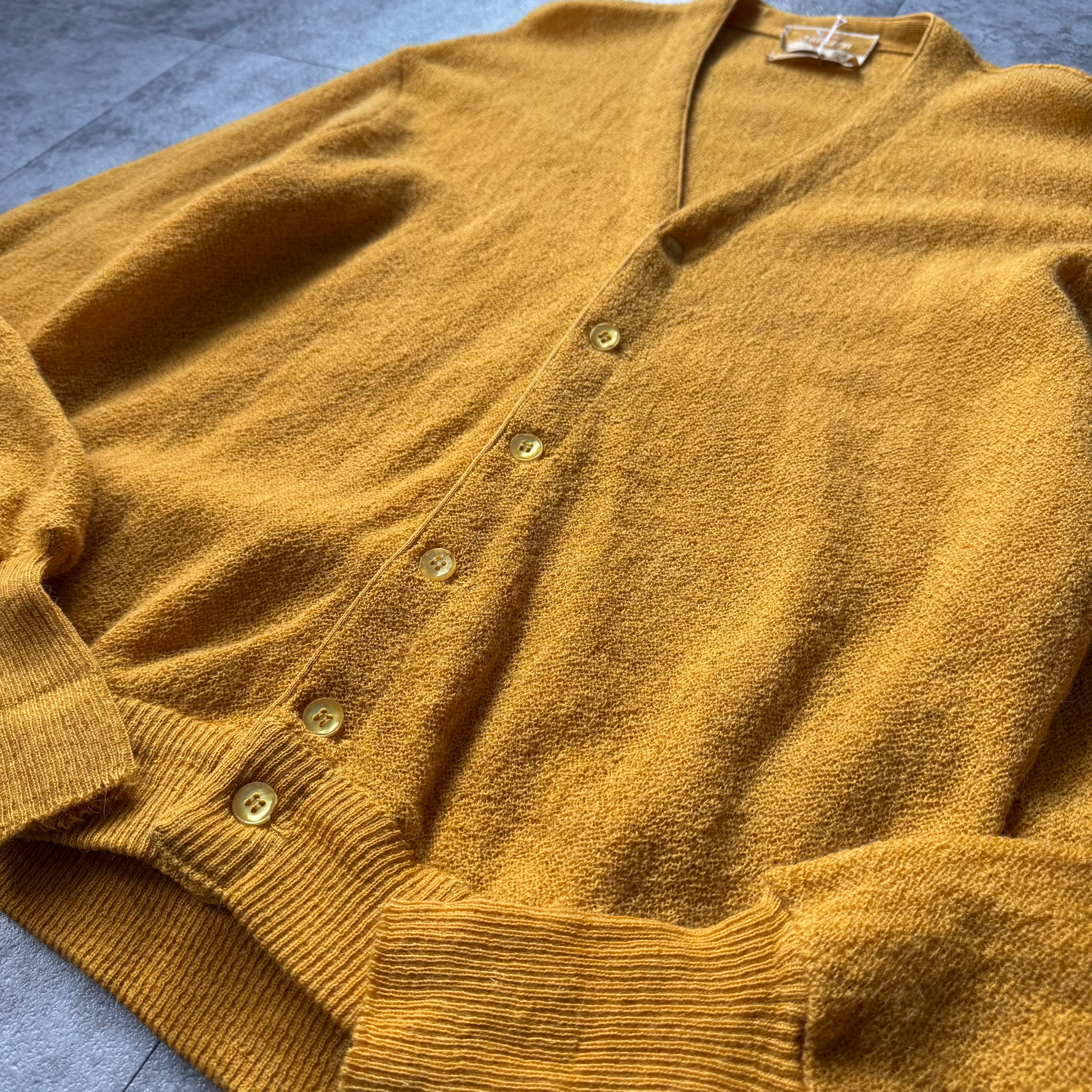 60s 70s USA製 Jantzen ウール アルパカ カーディガン XL 1960's〜 