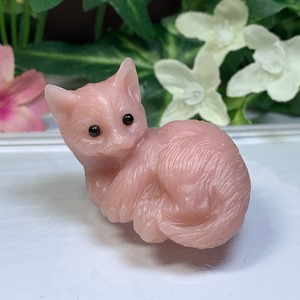 M20.ピンクオパール猫・インテリア