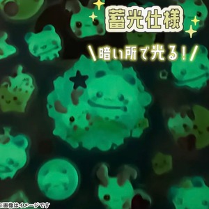 光るプチドロップステッカー　4種セット