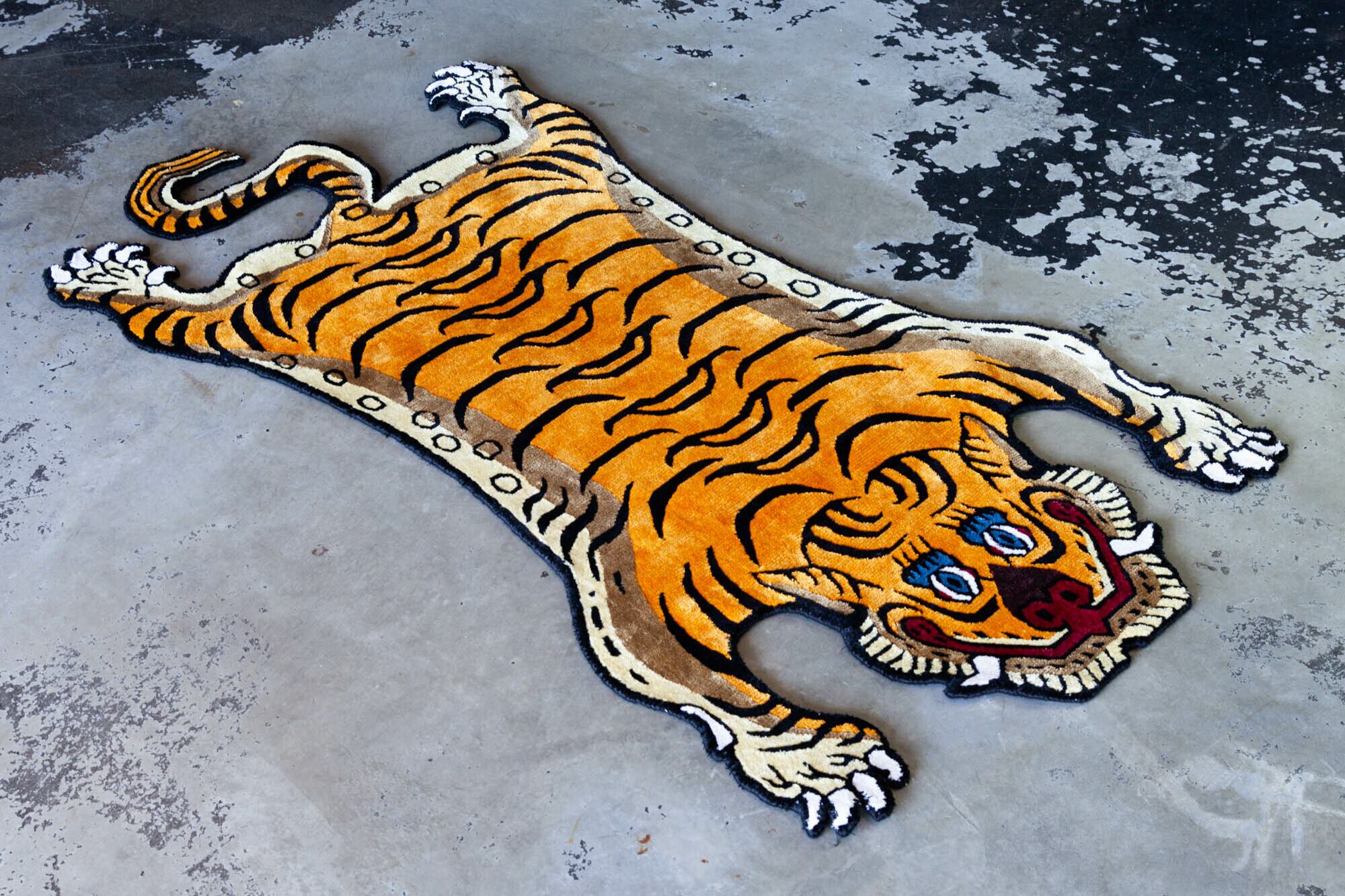 Tibetan Tiger Rug 《Mサイズ•シルク008》チベタンタイガーラグ
