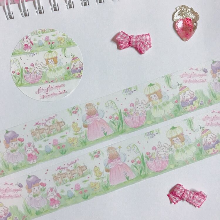 限定再販♡ 花の妖精イースターマスキングテープ24mm