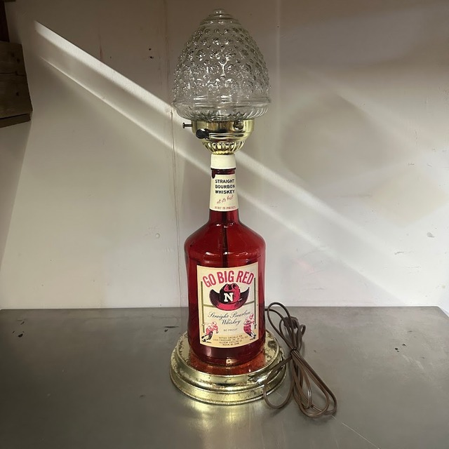 GO BIG RED ウイスキーボトルランプ ヴィンテージデスクランプUL認証品