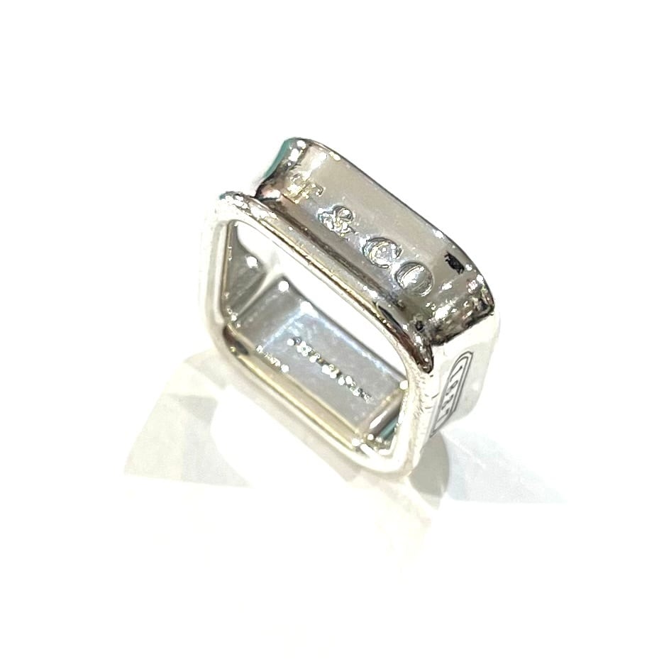 TIFFANY&CO.】【10-11号】2378 希少1837 スクエアリング／シルバー925