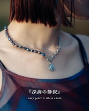再販：【 2set 】『深海の静寂』『朝焼けの予感』 coin pearl necklace 2本セット ※8月限定color