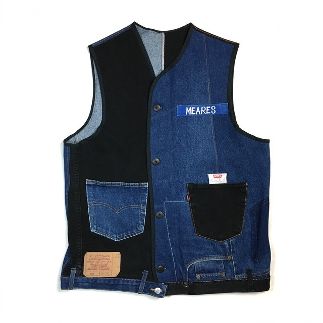 handcrafted denim vest