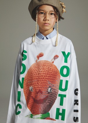 Sonic Youth "WHITE"_L/S T-shirt_L/XL size