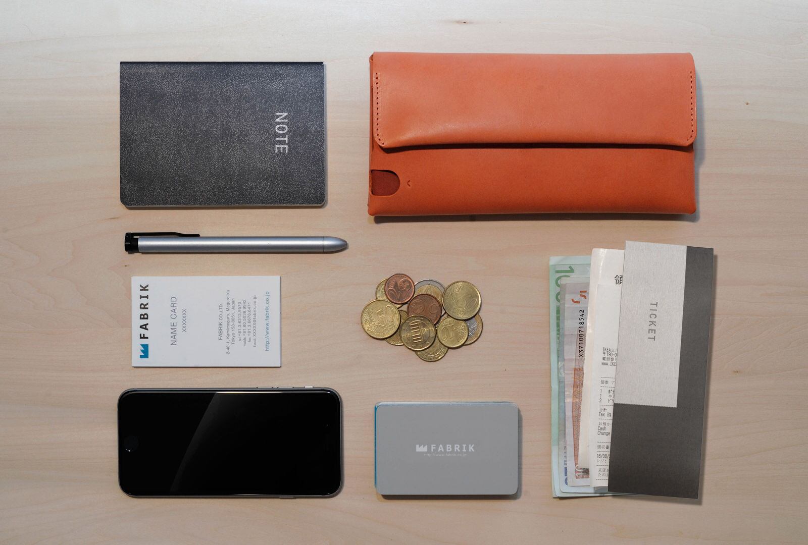 多彩な長財布 LONG WALLET:P / BLACK | FABRIK® ONLINE STORE
