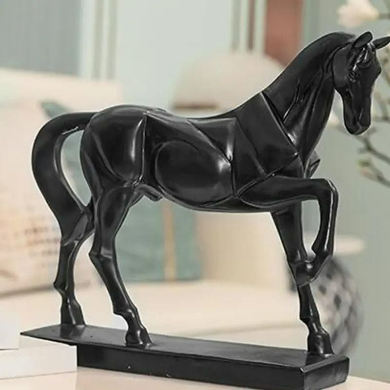 置物 ホース ブラック オブジェ 馬 お洒落 シンプル モダン かっこいい