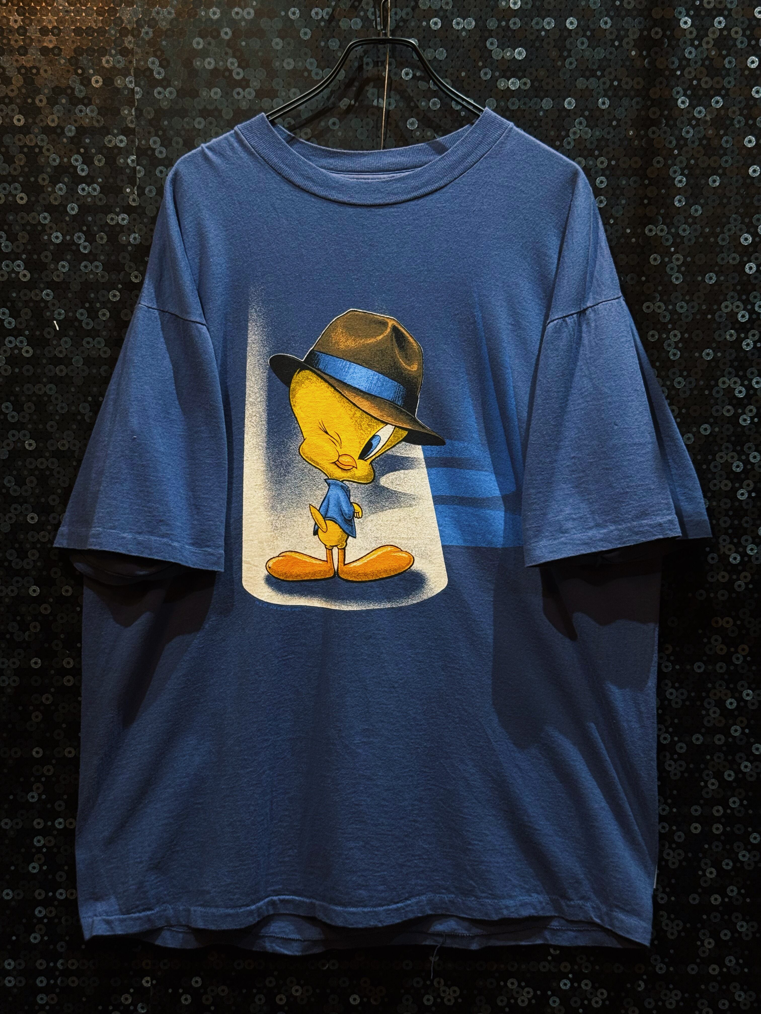 【ÆIEM】"Looney Tunes "vintage tweety with fedora hat print T-shirt