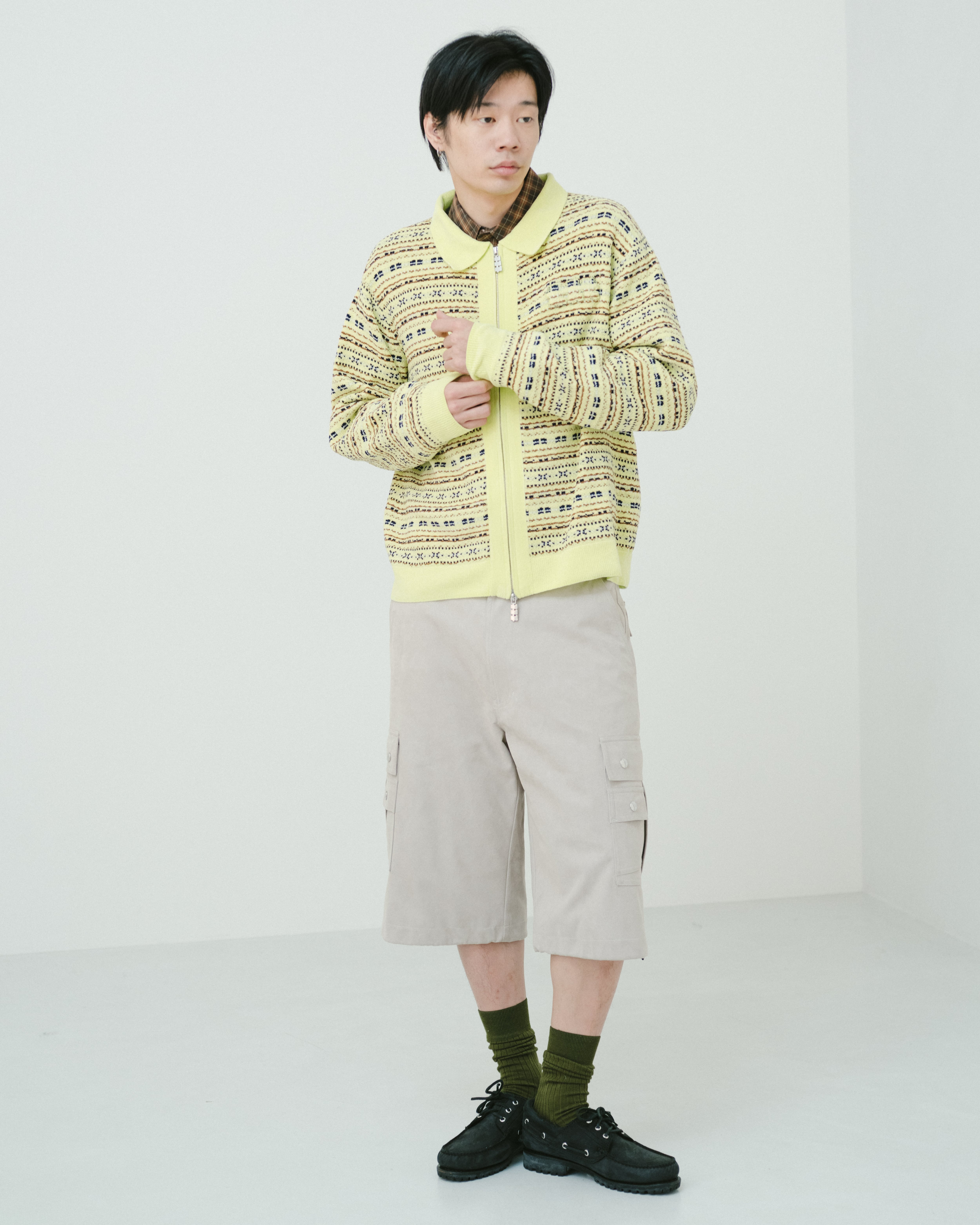 DAIRIKU × TTT MSW Ska Zip up Knit Polo Zip up knit polo（RED） | TTTMSW