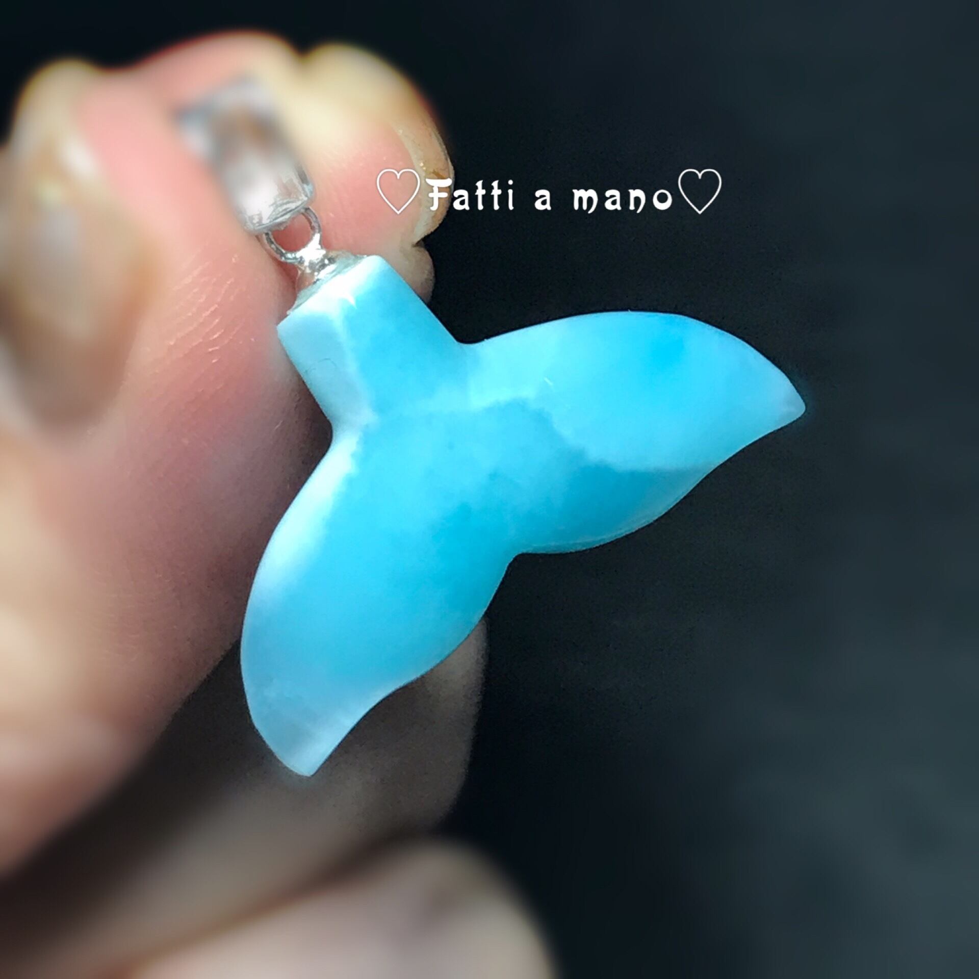 ハンドメイド ラリマー ネックレス Handmade（ハンドメイド）の「天使 