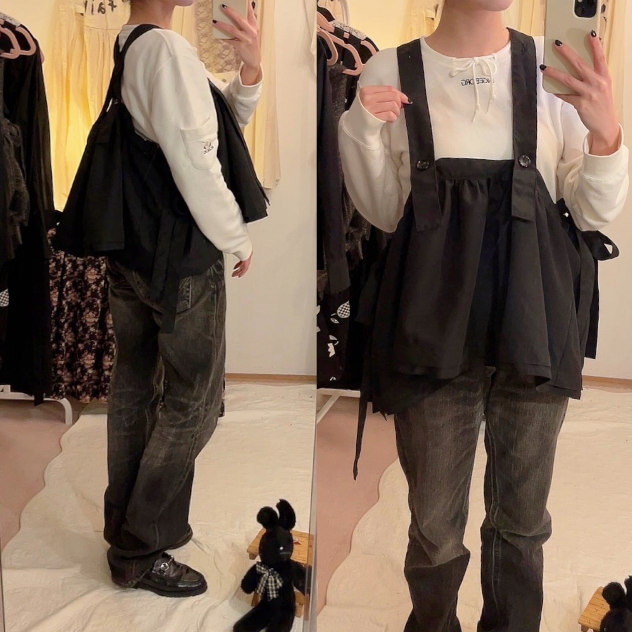 original / eight legs suspender skirt 2.