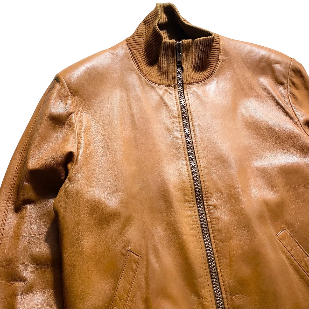 HERMES sheepskin leather blouson